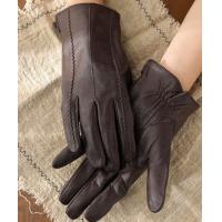 China Girls Ladies Fashion Gloves , Costume Accessory Lamb Leather Driving Gloves factory