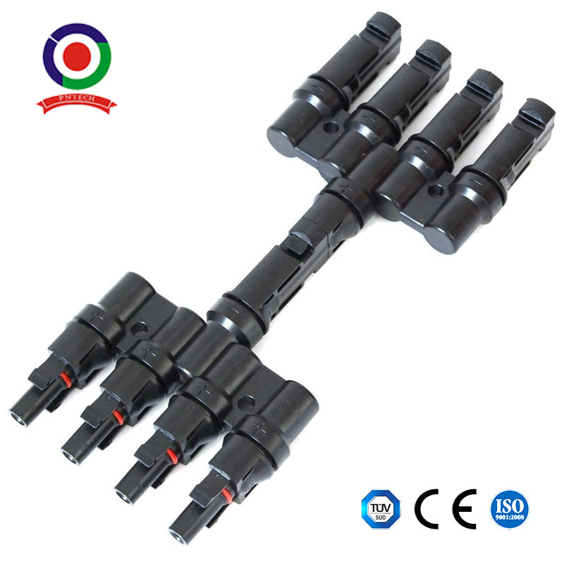 China M/4F And F/4M Solar Energy Panel T Branch Connectors Cable Coupler Combiner for sale
