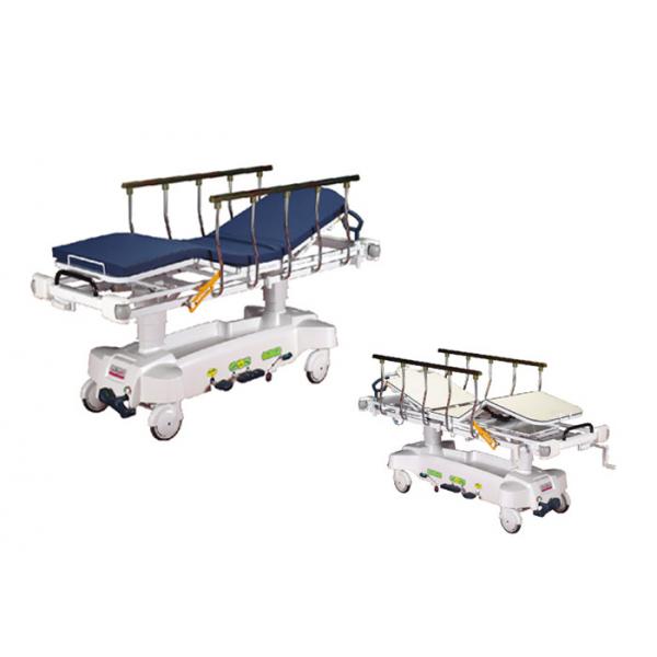 Quality Stainless Steel Stretcher Trolley With Safety Belts Height Adjustable For 250kg Load Capacity for sale
