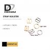 China Metal Sliver & Gold Strap Adjuster For Bra & Ladies Garments Ring Slider Hook factory