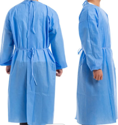 Quality SMS Protective Gowns Disposable , Isolation Gown Non Woven For Food Processing for sale