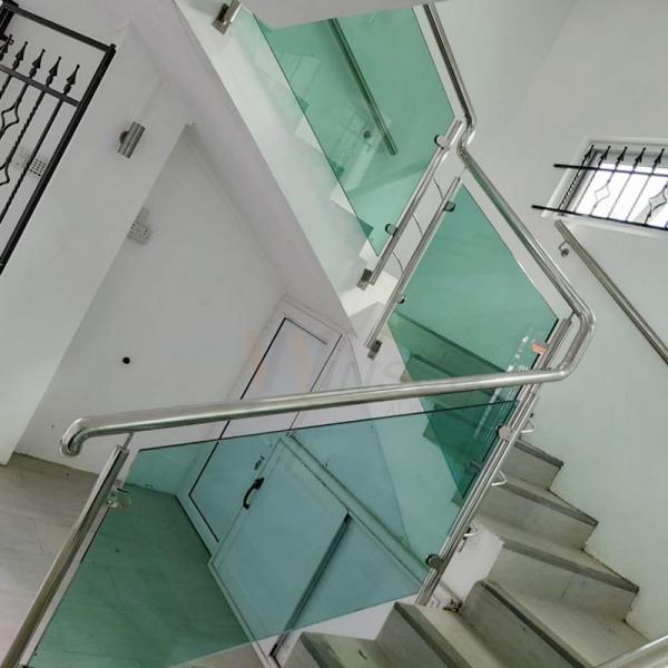 Quality 201 304 316 Glass Stainless Steel Inox Railings With Factory Price for sale