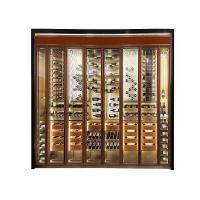 China Luxury Metal Wine Storage Cabinet Temperature Control Refrigerated Wine Rack factory