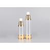 China Clear And Bright Gold Airless Vacuum Pump Bottle High Transparent Durable factory