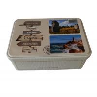 china Vintage Decorative Biscuit Tin Can Box Medium Rectangular Food Grade
