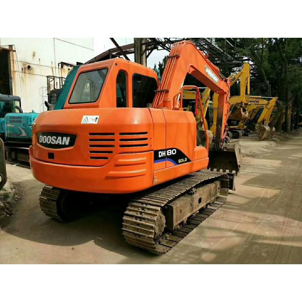 Quality 2014 Year 8 Ton Used Doosan Excavator DH80GO 400mm Shoe Size 3247h Working Hours for sale