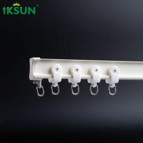 Quality Noise Free Double Curved Curtain Track Aluminium Alloy 6063 Material for sale