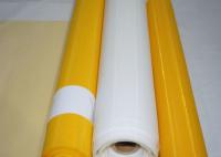 China White / Yellow Monofilament Filter Cloth , Screen Mesh Fabric 258cm Width factory