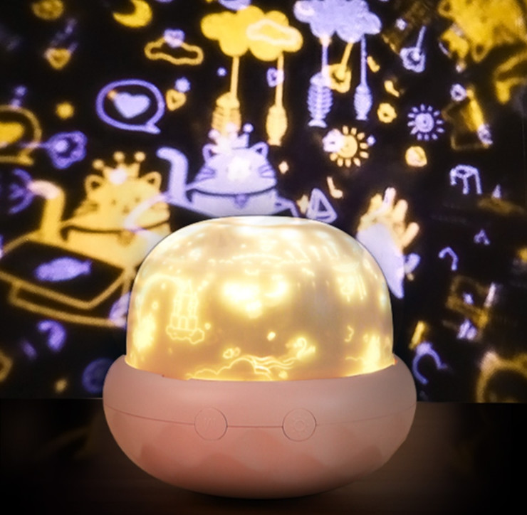 China Mushroom Bedroom LED Night Light , CE ROHS Sky Projection Night Light factory