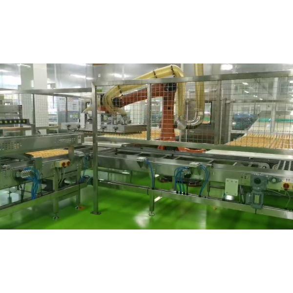 Quality Robot Depanner Continuous Hygiene Automatic Bread Production Line for sale