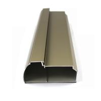 China Champagne Color Aluminum Curtain Wall Profile T5 For Building Materials factory