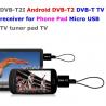 China DVB-T2I Android DVB-T2 DVB-T TV receiver for Phone Pad Micro USB TV tuner factory