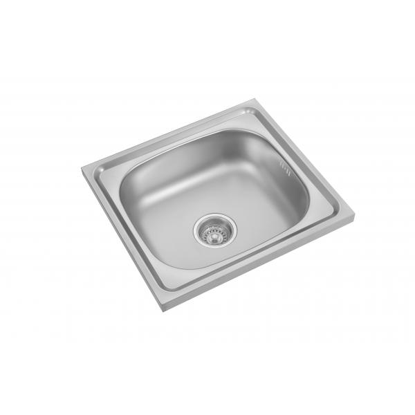 Quality 0.6mm SS Single Bowl Kitchen Sink Undermount With Thick Rubber Padding for sale