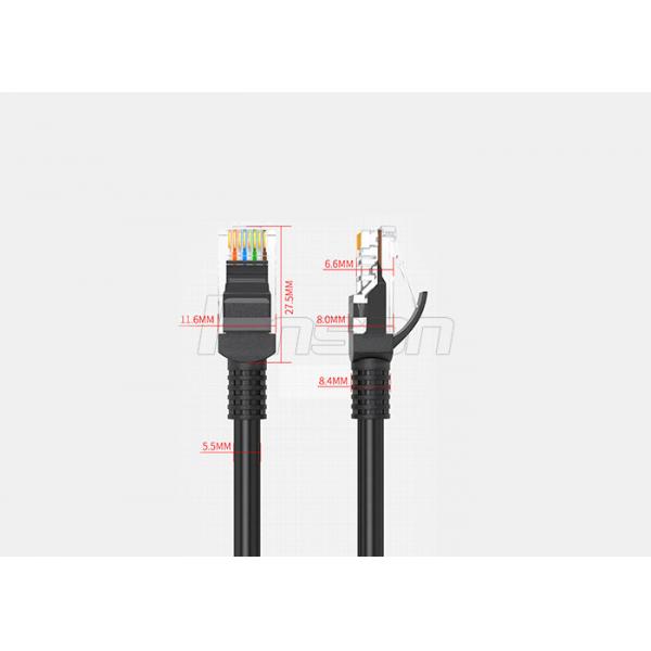 Quality Round RJ45 Cat6 Patch Cord 0.4mm O.F.C. Copper Ethernet UTP Cable For Computer Networks for sale