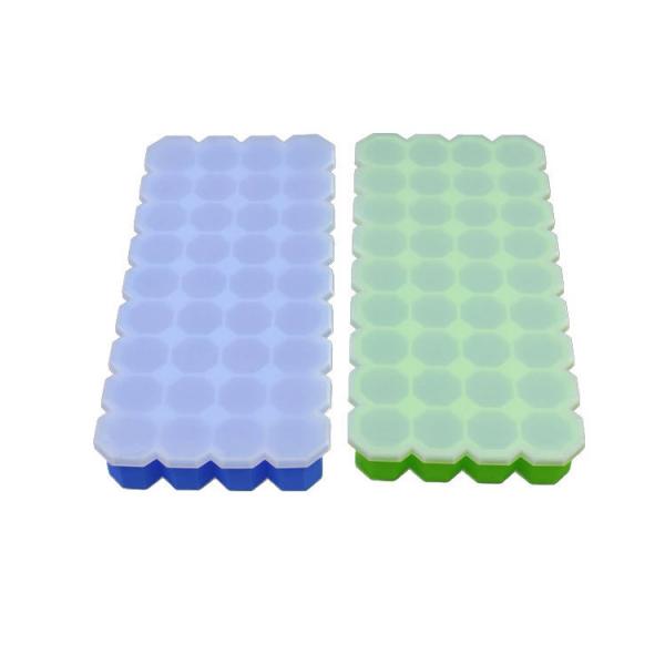 Quality Practical 36 Cavity Silicone Ice Mold BPA Free Easily Pop Up With Lid for sale