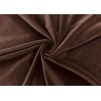 Quality 300GSM 90% Polyester Microfiber Velvet Fabric for Home Textile Brown for sale