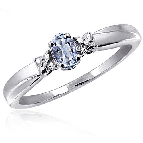 Quality 0.25 Carat Tanzanite With Sterling Silver Ring Jewelry with White CZ Accent for sale