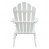 China White Soild Wooden Outdoor Furniture Beach Lounge Chairs For Balcony Lights factory