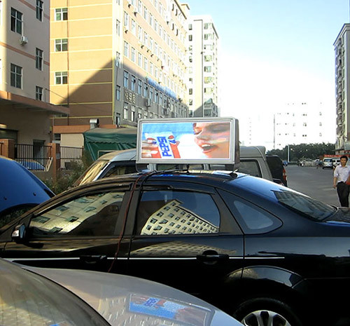 Quality 3G Wireless Wifi Taxi LED Display Full Color Double Sides Bus Led Display Screen for sale