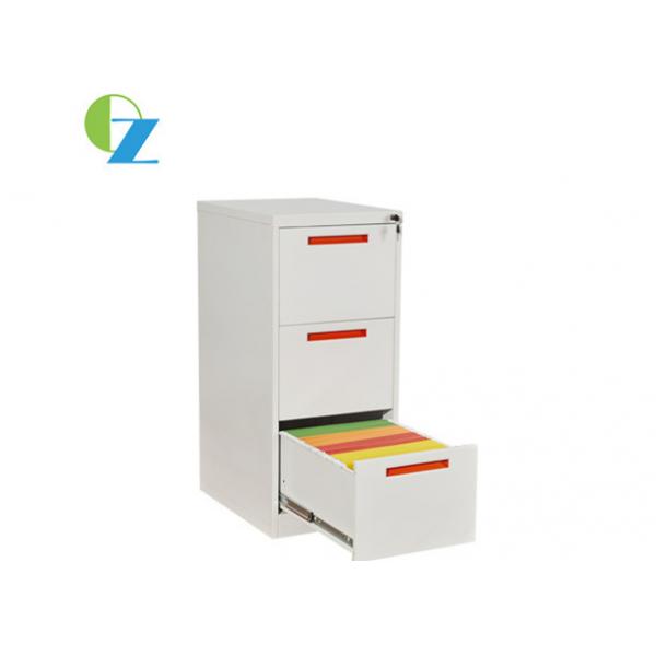 Quality KD Structure Vertical Steel Filing Cabinets With Three Drawer Modern Design for sale