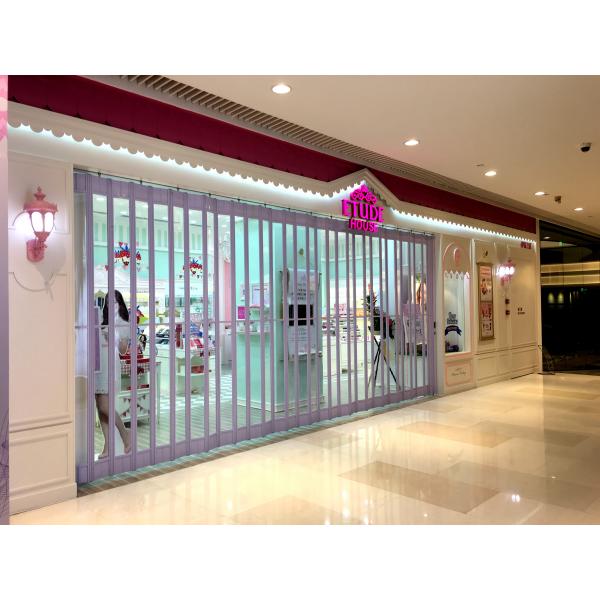Quality Rigidity Side Folding Shutter Door For Commercial Retail Stores / Shopping Malls for sale