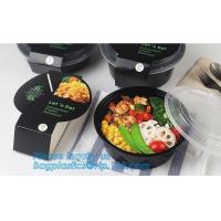 China 1000ml Black Disposable Biodegradable Bento Food Noodles Container PP Plastic Microwave Safe Soup Bowl bagplastics bagea factory