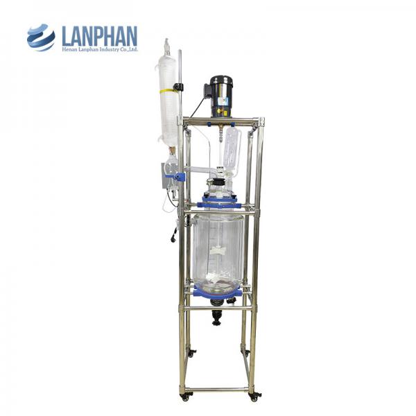 Quality Lab Glass Reactor Solvothermal Kettle Chemical Reaction double layer for sale