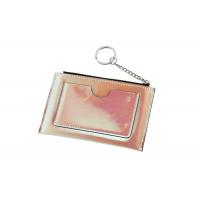 China Hot Stamping Leather Credit Card Holder Womens Debossing Jelly Color for sale