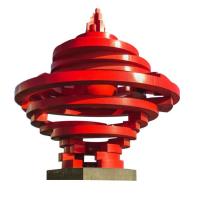 Quality Red Outdoor Decorative Metal Sculpture Galvanized Steel Sculpture for sale