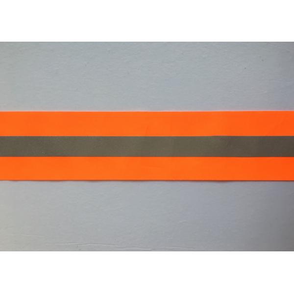 Quality Fluorescent Yellow / Orange / Green High Visibility Safety Reflective Ribbon for sale