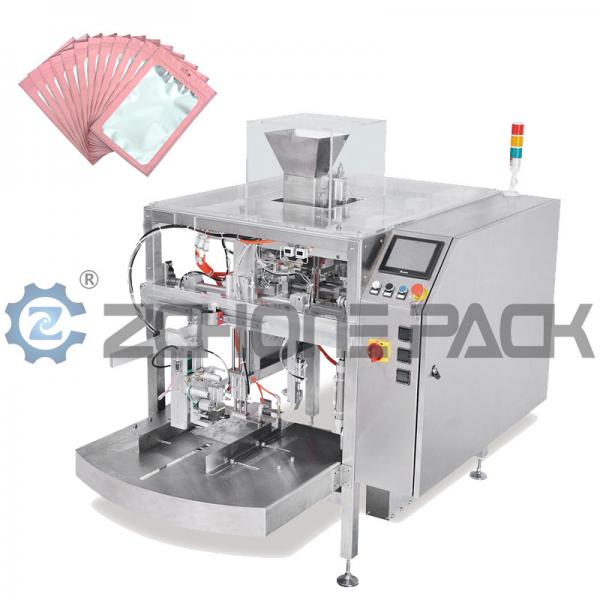 Quality 0.65Mpa Mini Pouch Packaging Machine , Multifunctional Premade Bag Packing Machine for sale