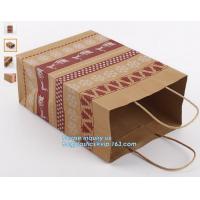 China LASER laminated carrier Luxury paper hand bag,Kraft Paper Bag with Handle for Gift Wholesale,Matt Gold Shopping Retail P factory