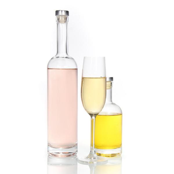 Quality Empty Glass Liquor Flask Bottles 250ml 750ml In Bulk for sale