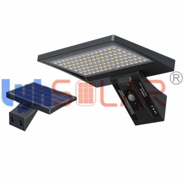 Quality Black 8W Solar Sensor Lights Outdoor With 1000Lm Output CE RoHS Approval for sale