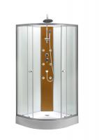 China Circle Quadrant Shower Cabin with white acrylic tray and roof factory