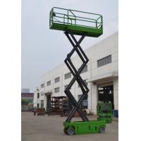 Quality Electric Self Propelled Scissor Lift Table Aerial Working Platform 230kg Loading Capacity for sale