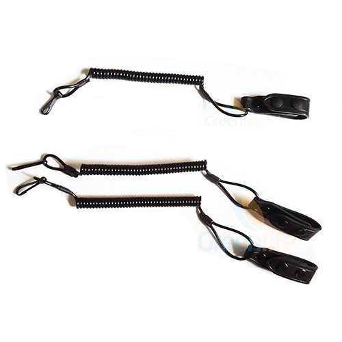 Quality Plastic Coiled Tactical Pistol Lanyard for sale