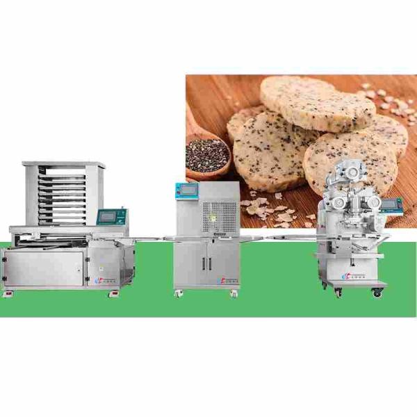 Quality Fully Automatic Biscuit Making Machine 4.5kw Cookie Encrusting Equipment for sale