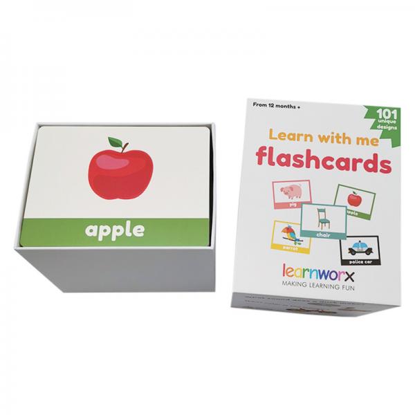 Quality Recycled Learning Flash Cards CDR PSD Design For Children Word Education for sale