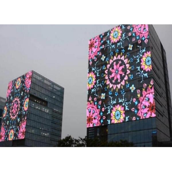 Quality P6.25mm Transparent Glass LED Screen 5000cd/Sqm 70 Transparency Rate for sale