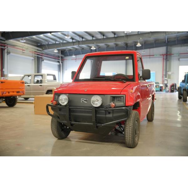 Quality 2 Seats 72v 4kw EV Electric Mini Truck Pickup With Flat Bed for sale
