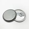 China Silver color Tinplate Aluminum paste inside Easy Open End for Tuna fish tin can lid factory