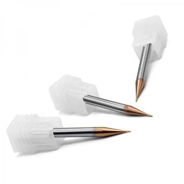 Quality 0.2mm Micro End Mills Tungsten Carbide Helix Angle 35 Degrees for sale