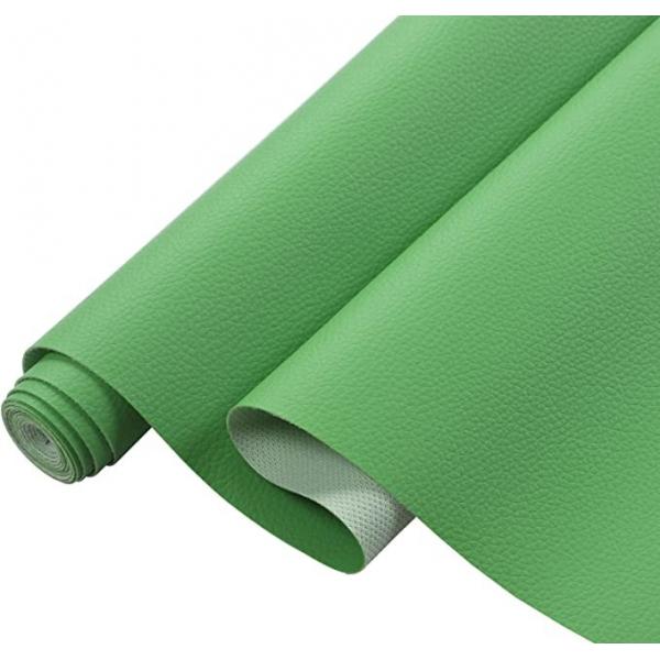 Quality 0.5mm 1mm Green PVC Artificial Leather Upholstery Pvc Sofa Leather Material for sale
