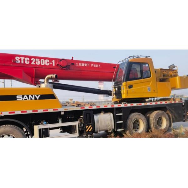 Quality 3 Axle Used Mobile Crane Sany STC250C5 2018 Manufacture For Construction for sale