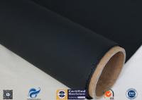 China Heat Resisting Silicone Coated Fiberglass Fabric 18oz Black Acrylic Coating Fabric factory