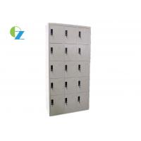 Quality KD Structure 15 Door Locker Cabinet Wardrobe steel clothes lockers For Staff for sale