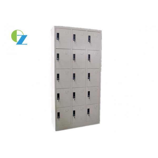 Quality KD Structure 15 Door Locker Cabinet Wardrobe steel clothes lockers For Staff for sale