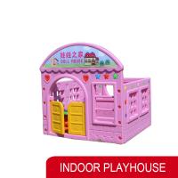 China Pink Sweet Candy Toys Kindergarten Indoor Plastic Playhouse For Kids factory