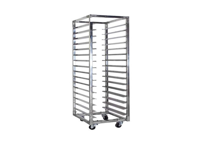 China RK Bakeware China Foodservice NSF 15 Tiers Revent Oven  Double Rack Stainless Steel Baking Tray Trolley factory